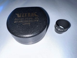 Volk Super Pupil XL Biomicroscopy Lens Ophthalmology/Optometry with Case