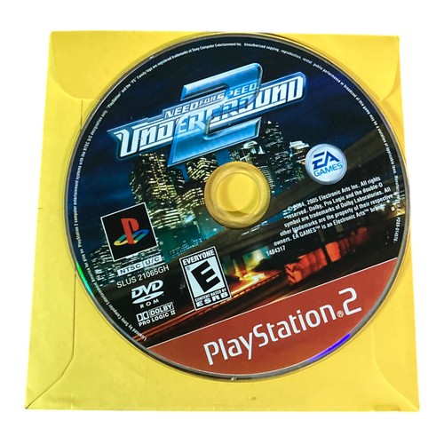 Sony PlayStation 2 PS2 Disc Only Tested Need for Speed: Underground 2 2004 GH