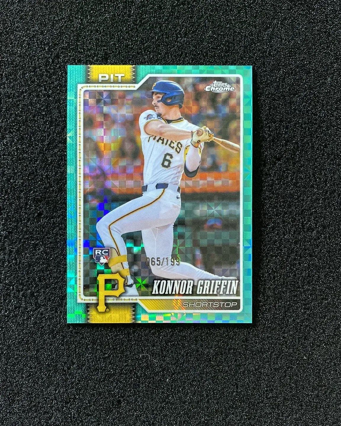 2026 Topps Chrome Konnor Griffin RC Rookie Aqua X-Fractor 65/199 #74 QI95