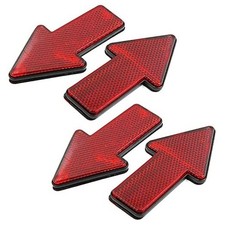4-Inch Car Reflective Sticker Red Arrow Shape Vehicle Car Reflector Strips,
