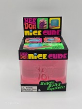 PINK NeeDoh Nice Cube -Super Solid Squish Cube- Authentic