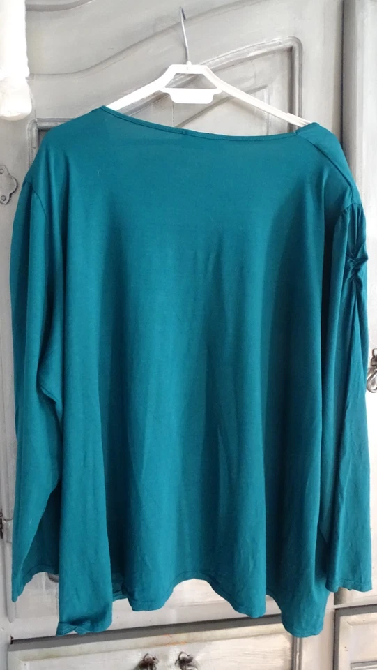 tunique piment rouge grande taille 54 56 58 avec dentelle - Photo 4/4