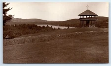 Postcard View from Observatory Hill, Pine Grove Springs Hotel NH RPPC I180
