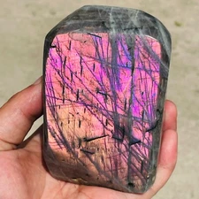 730g Natural Purple Labradorite Crystal Freeform Mineral Specimen Healing