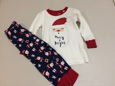 NWT Gymboree Christmas Boys Girls Gymmies Santa Pajama Set Holiday Merry Bright