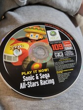 Xbox Game Disc 109 Sonic And Sega All-Stars Racing Xbox 360 Demo Disc