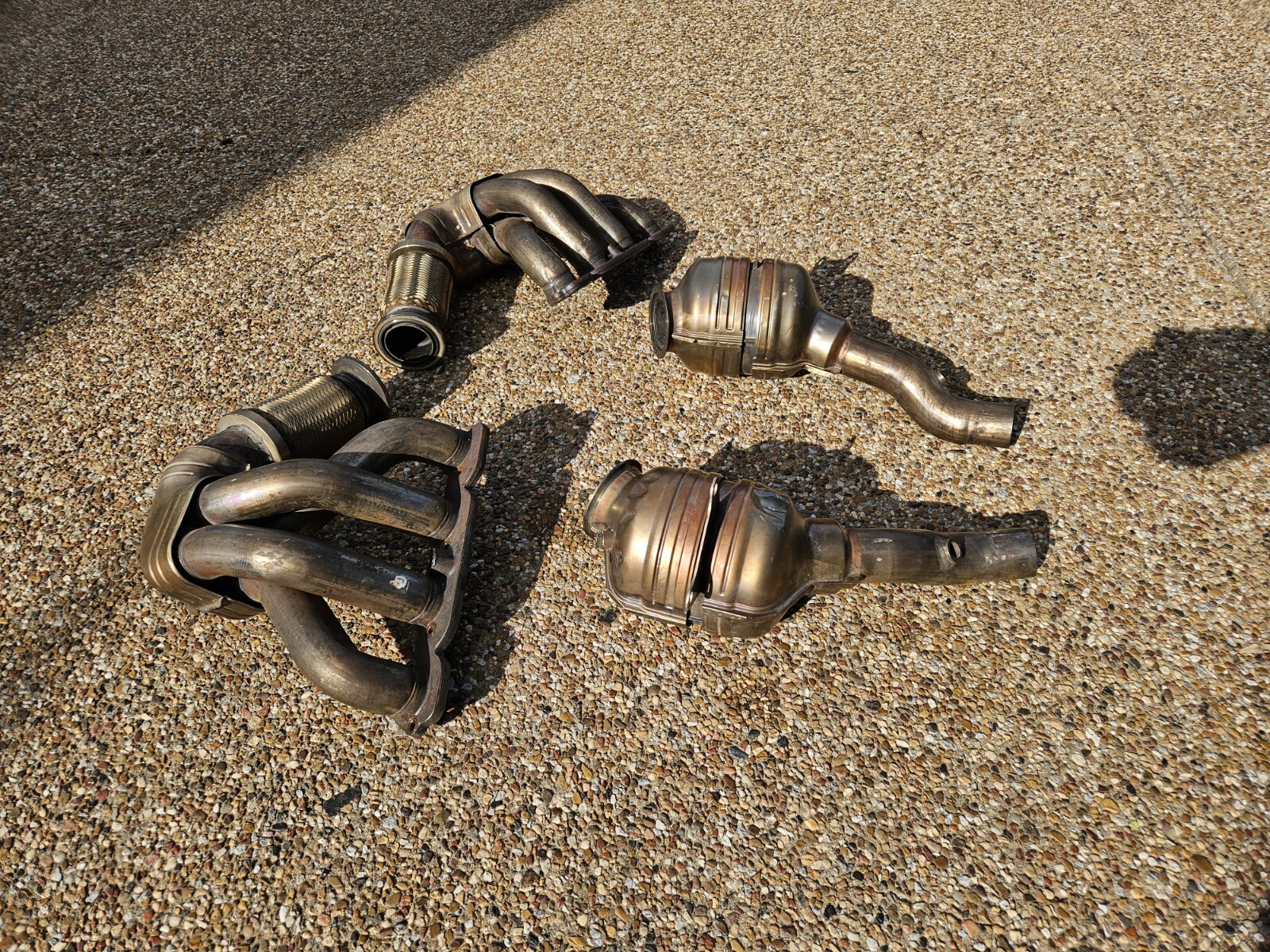 FERRARI 458 OEM GENUINE ORIGINAL EQUIPMENT EXHAUST HEADERS & CATS SYSTEM