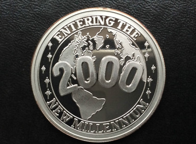 2000 Entering the New Millennium Silver Medal A2731 | eBay