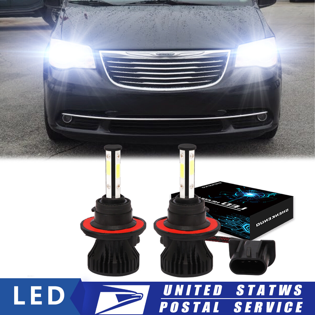 For Chrysler Town & Country 2005 2006 2007 LED Headlight Bulbs