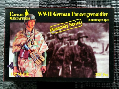 MINIATURAS CÉSAR 1/72 WW 2 ALEMANES PANZERGRENAIDIERS SOLDADOS CAMUFLAJE CAPAS 7717 - Imagen 1 de 5