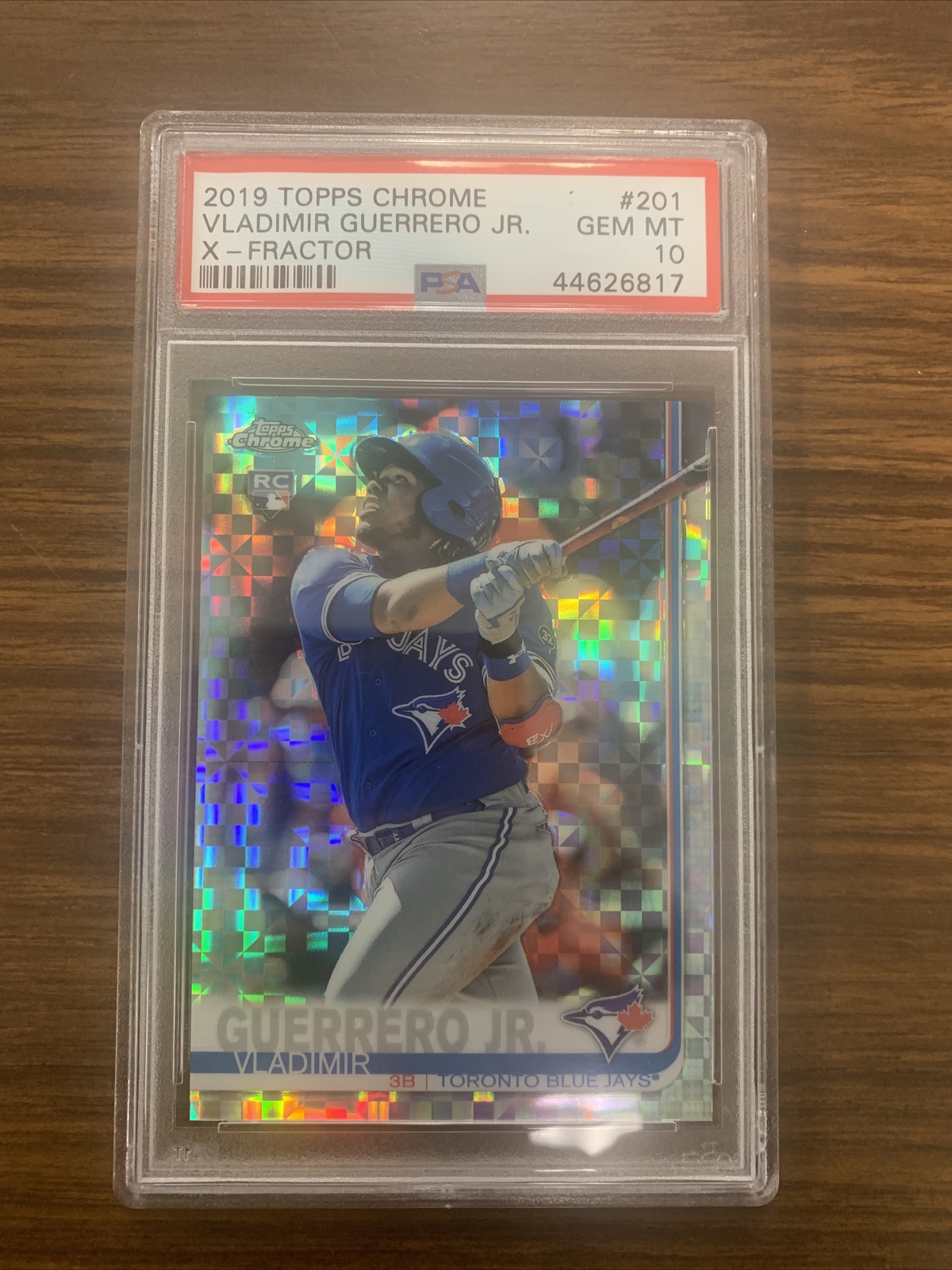 Vladimir Guerrero Jr. 2019 Topps Chrome #201 X-Fractor Price Guide
