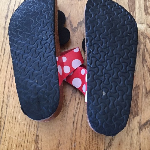 Mickey Mouse Shuang Long Cork Sandals Disney Flip Flops Summer Size 6.5 ? Minnie - Picture 7 of 9