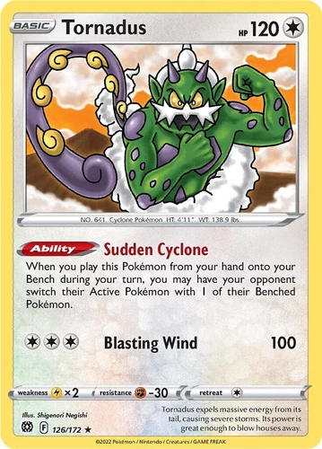 Tornadus 126/172 Swsh09: Brilliant Stars