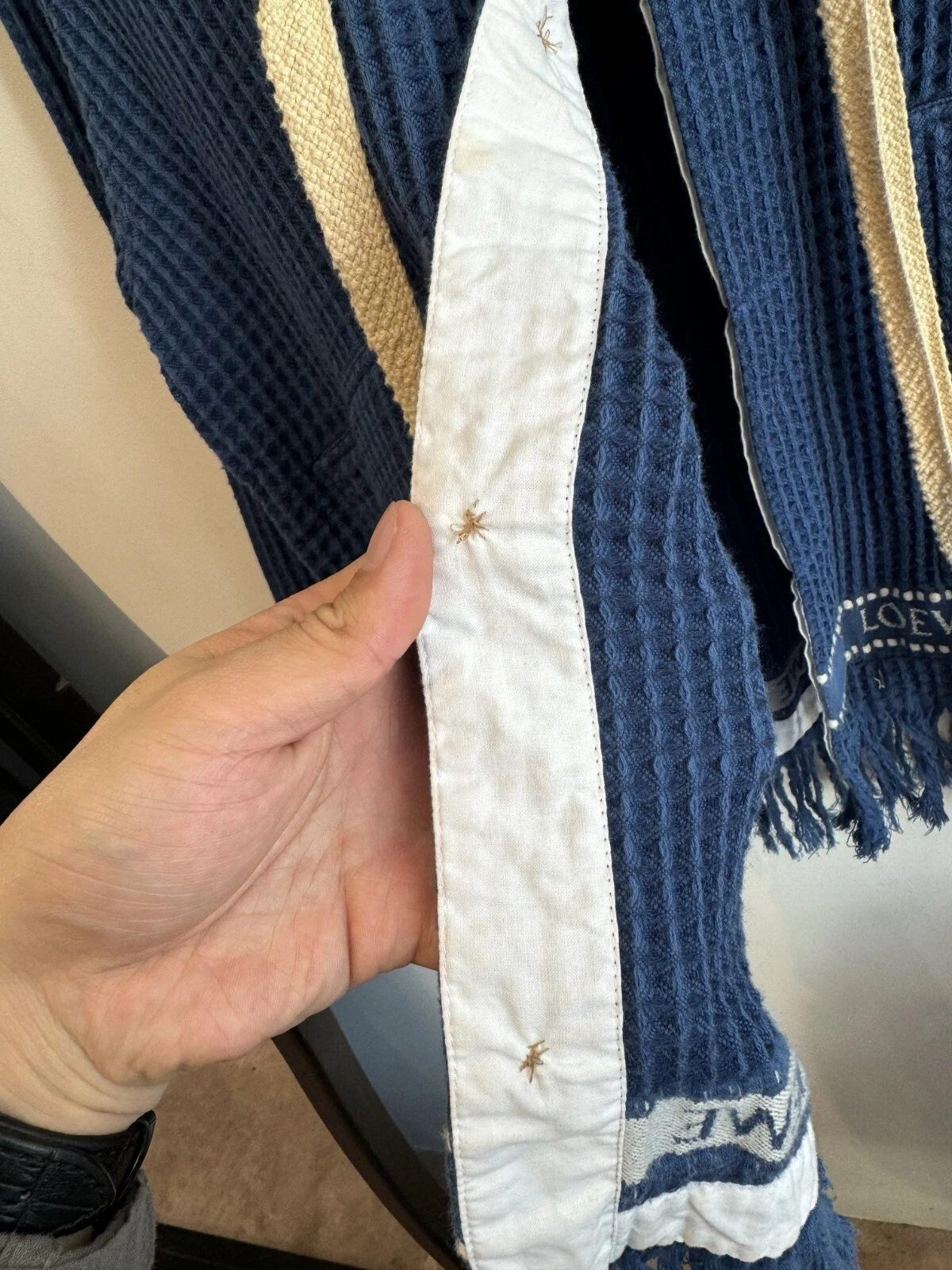 Giacca con cappuccio e coulisse con bordo waffle Loewe taglia 50