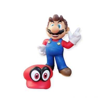 Mario Super Mario Odyssey Figure w/ Removable Cappy Hat, 15