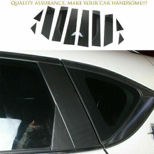 For Mazda CX-5 CX5 2017-2024 Carbon Fiber PC Window Center B,C Pillar Cover Trim
