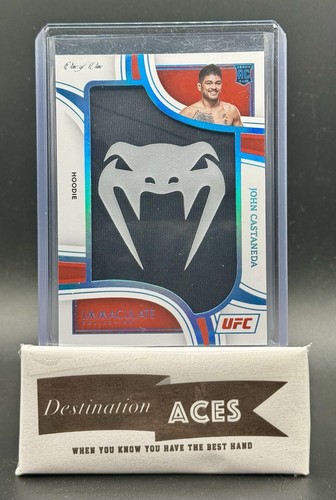 2023 Immaculate UFC JOHN CASTANEDA Hoodie Venom Jumbo Patch RC True 1/1