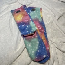 Stars & Sparkles FLEECE SOCKS sole 8.25”, Wns./child Size 4.5