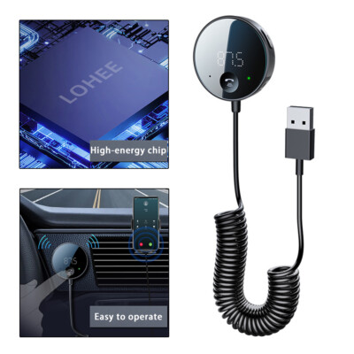 USB Bluetooth 5.0 Wireless Car FM Transmitter Aux Stereo Audio Adapter S-23