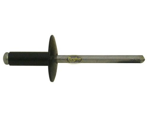 Large Head Flat Black Rivets Pop Rivet 250ct 3/16" Racing Fasteners IMCA USMTS - Picture 4 of 7
