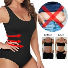 Womens Bodysuit Tummy Control Body Shaper Waist Slimming Tank Top Shapewear