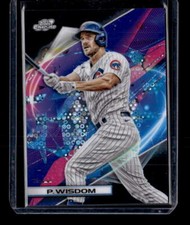 2022  Topps Cosmic Chrome #77 Patrick Wisdom Black Eclipse Refractor /10