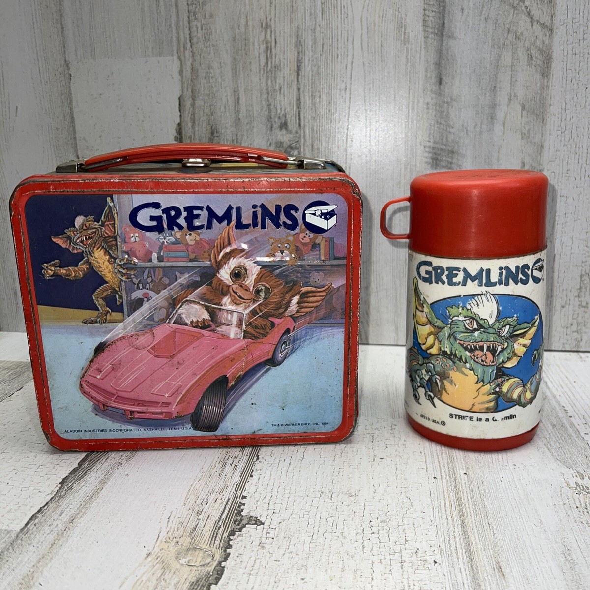 グレムリン ブリキ ランチボックス サーモ付き 1984年 USA製 Gremlins Lunch Box - Etsy