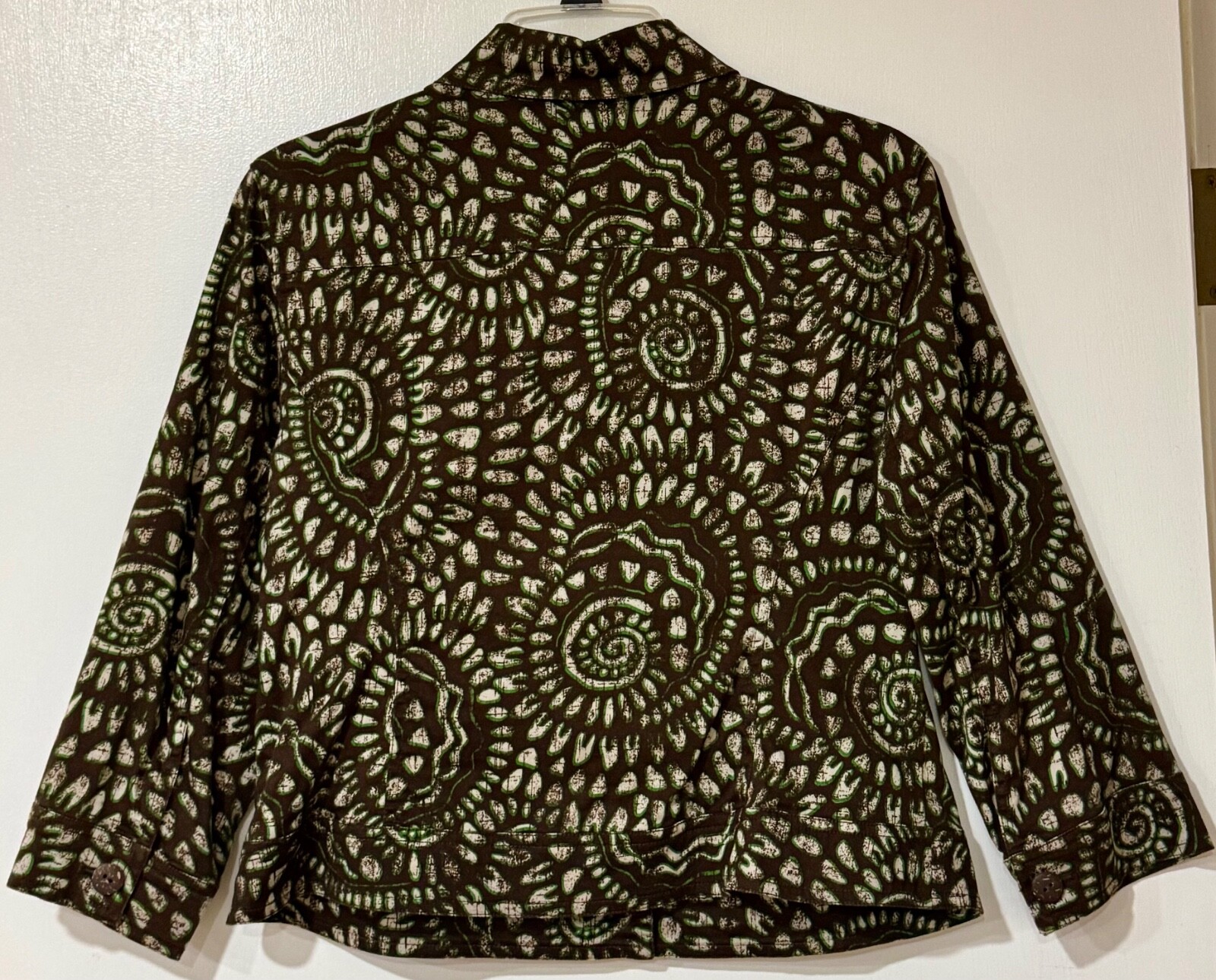Ruby Rd. Short Brown Jacket with Green Highlights… - image 2