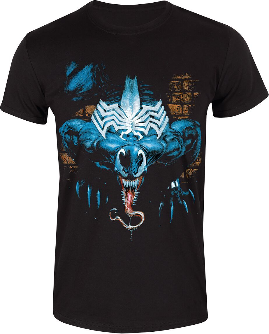 Футболка с изображением Венома (Marvel) Herren Wall Lurker schwarz