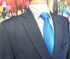 42 R- JACK VICTOR Mens 100 WOOL SPORT COAT BLACK