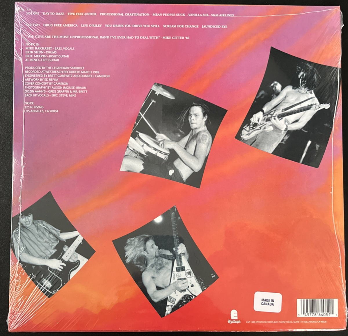 NOFX S&M AIRLINES VINYL LP NEW SEALED MINT | eBay
