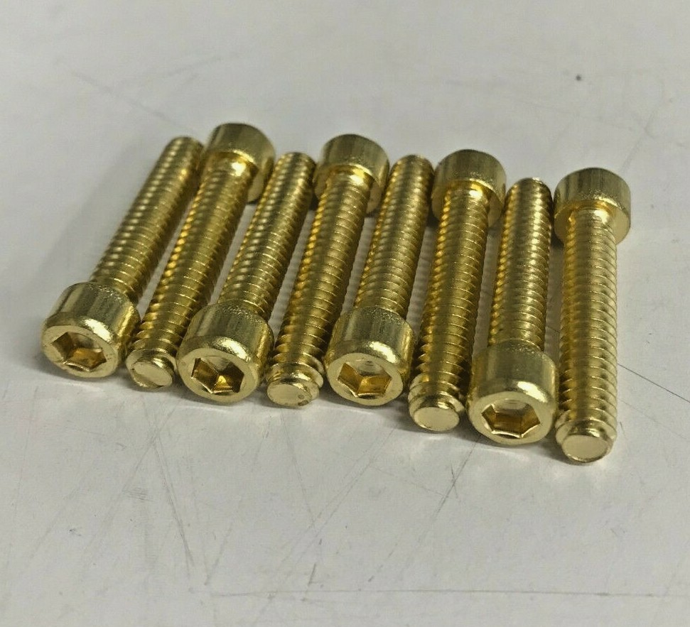 HARLEY EVO SOFTAIL BIG TWIN BRASS ALLEN CYLINDER HEAD BOLTS valve