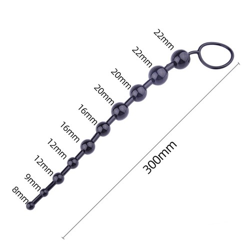 Perles Anales Noires Et Roses Jouet Sexuel Anal Pour Hommes Et Femmes Gelée ~ - Picture 4 of 17