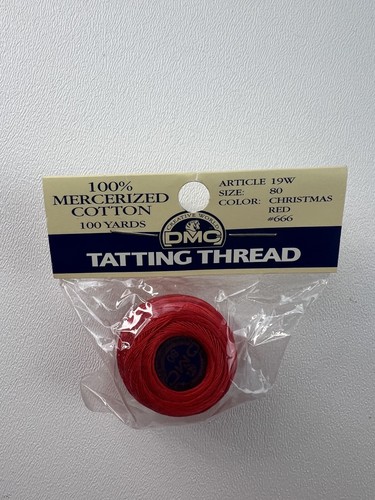 Lot of 4 DMC Tatting Thread in Original Packaging White & Red - Picture 2 of 7