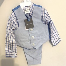 Baby Boys 6/9 Months Suit  Tie, Dress Suit 4 PC Set, Van Heusen - Tuxedo