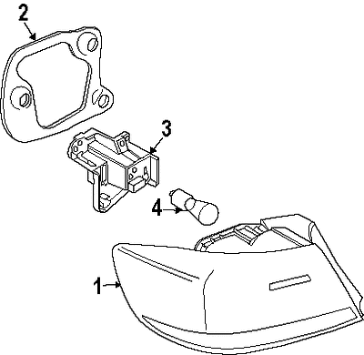 BMW NEW GENUINE 3 E93 06-10 RIGHT O/S REAR OUTER TAILIGHT BULB SOCKET 7178384 - Picture 3 of 3