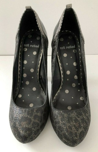 Nicht bewertet - Metallic Animal Print & schwarz Patent 5" hohe Absätze Schuhe - Größe 9
