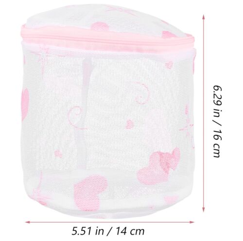 6pcs Polyester Mesh Laundry Bags Printing Wash Bags with Zipper Bra Lingerie ... - Picture 2 of 9