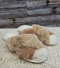 Stars Above Fuzzy Colorblocked Women's Slippers XL 11/12