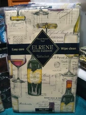 Elrene 52" x 90" Vinyl Tablecloth With Backing / Travel For Wines