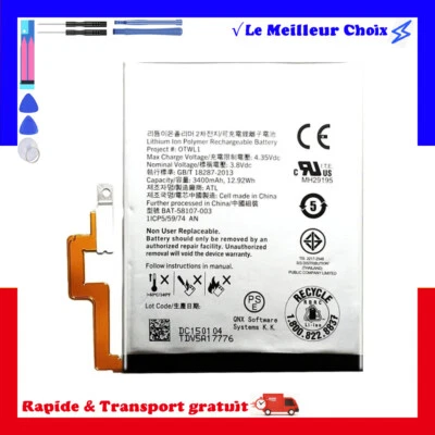 Batterie 3400mAh BAT-58107-003 Pour Blackberry Passport , Q30, SQW100-1 SQW100-3