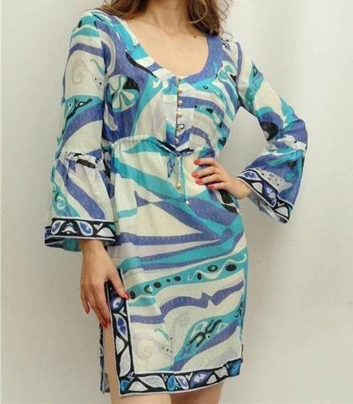 Emilio Pucci kaftan dress with graphic print