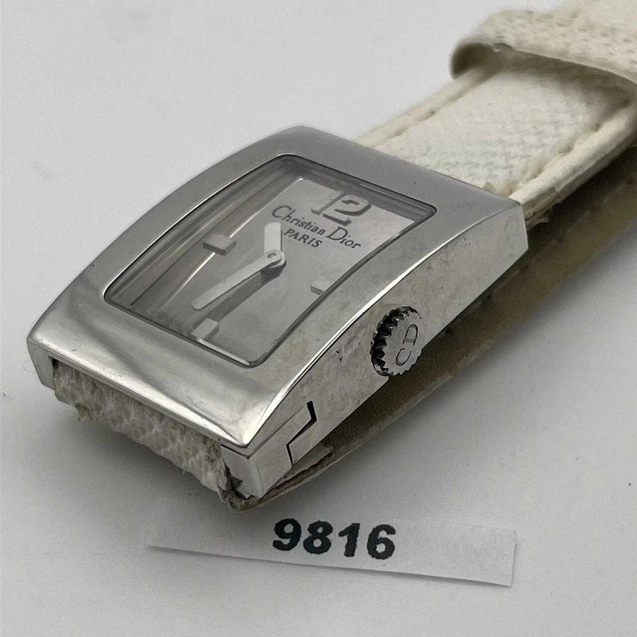 MONTRE FEMME PROJET DE RÉPARATION CHRISTIAN DIOR D78 109 CADRAN ARGENTÉ LIVRAISON DANS L'UE 9816