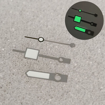 Watch Hands Polygon Green Luminous Watch Pointer For NH35/36/4R/7S Movement