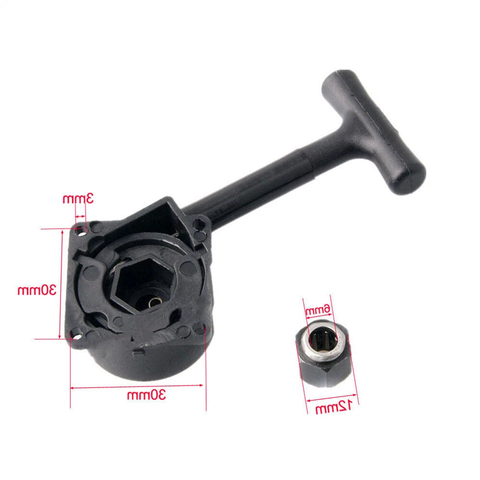 Pull Starter Rückstoßstartkit für RC 1/10 R025 R020 HSP .18 RC Nitro Vertex V - Bild 3 von 4