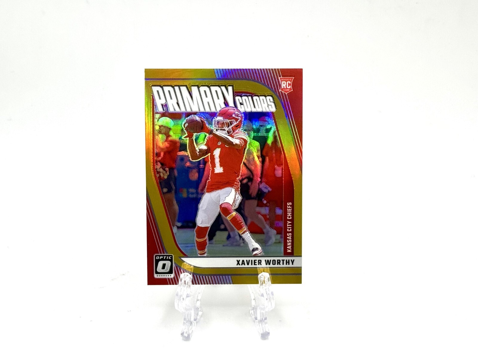 2024 Donruss Optic Xavier Worthy RC Rookie Primary Colors GOLD #10/10 SSP