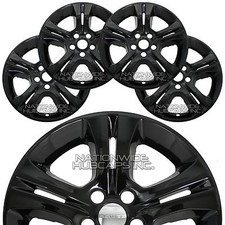 4 Fits Dodge Charger Se Sxt 2015-2023 Black 17 Wheel Skins Hub Caps Rim Covers