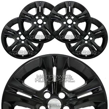 4 fits Dodge Charger SE SXT 2015-2023 Black 17" Wheel Skins Hub Caps Rim Covers