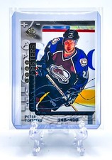 PETER FORSBERG 1998 SP Authentic #S019 STAT MASTERS PARALLEL /400 AVALANCHE HOF