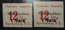 AL Nichtamtl. Ausg.  Spremberg 20 B PF XIII postfr.+ Vergleichsmarke MW: 81,50